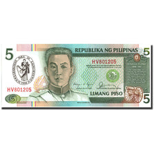 Banknote, Philippines, 5 Piso, 1990, 1990, KM:178b, UNC(64)