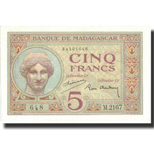 Geldschein, Madagascar, 5 Francs, Undated (1937), KM:35, UNZ