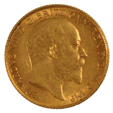 Gran Bretagna, Edward VII, 1/2 Sovereign, 1908, BB+, Oro, KM:804