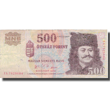 Biljet, Hongarije, 500 Forint, 2006, 2006, KM:194, TTB