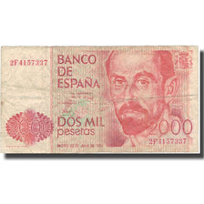 Biljet, Spanje, 2000 Pesetas, 1980, 1980-07-22, KM:159, TB+