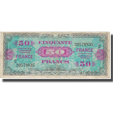 Frankrijk, 50 Francs, 1945 Verso France, 1945, 1945, TB, Fayette:VF24.2, KM:122b