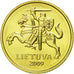 Moneta, Lituania, 10 Centu, 2009, SPL, Nichel-ottone, KM:106