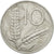 Moneta, Italia, 10 Lire, 1967, Rome, MB+, Alluminio, KM:93