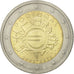 Portugal, 2 Euro, 10 ans de l'Euro, 2012, VZ+, Bi-Metallic, KM:812