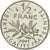 Moneta, Francja, Semeuse, 1/2 Franc, 2001, MS(65-70), Nikiel, KM:931.2