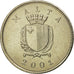 Moneda, Malta, 25 Cents, 2001, Franklin Mint, EBC, Cobre - níquel, KM:97