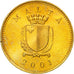 Moneta, Malta, Cent, 2001, BB+, Nichel-ottone, KM:93