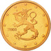 Finland, 2 Euro Cent, 2001, MS(63), Copper Plated Steel, KM:99