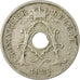 Moneta, Belgio, 10 Centimes, 1921, MB+, Rame-nichel, KM:86