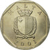 Moneda, Malta, 50 Cents, 2001, EBC, Cobre - níquel, KM:98