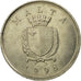 Moneta, Malta, 25 Cents, 1998, Franklin Mint, EF(40-45), Miedź-Nikiel, KM:97