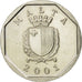 Moneta, Malta, 5 Cents, 2001, AU(55-58), Miedź-Nikiel, KM:95