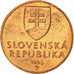 Coin, Slovakia, 50 Halierov, 1996, AU(55-58), Copper Plated Steel, KM:35