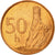 Coin, Slovakia, 50 Halierov, 1996, AU(55-58), Copper Plated Steel, KM:35