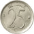 Moneta, Belgia, 25 Centimes, 1975, Brussels, EF(40-45), Miedź-Nikiel, KM:153.1