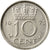 Munten, Nederland, Juliana, 10 Cents, 1973, FR+, Nickel, KM:182