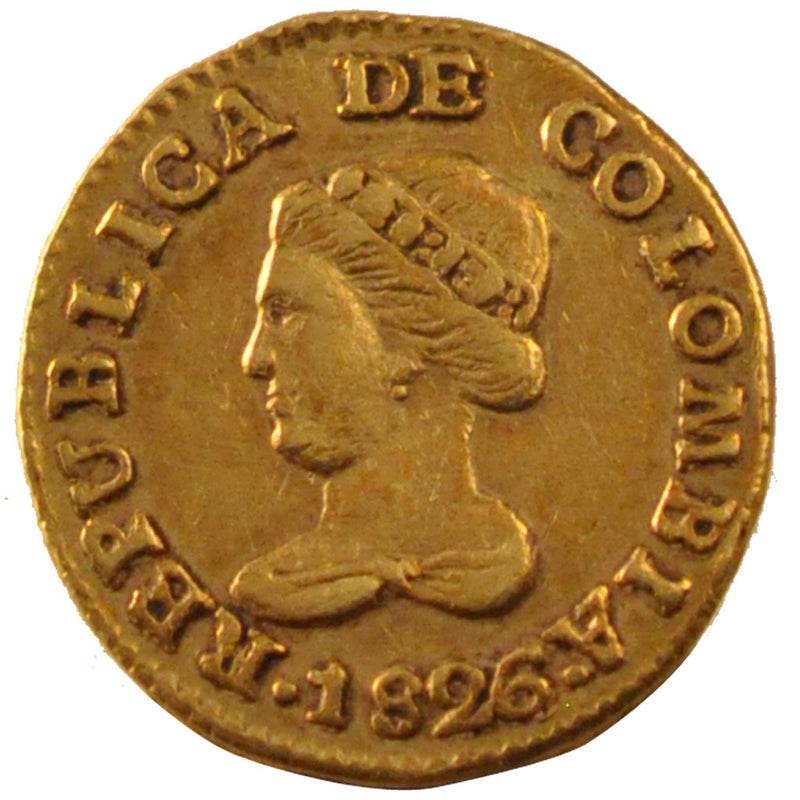 1826 Republica 2024 De Colombia Bogota 1 Peso Gold Coin