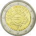 Portugal, 2 Euro, 10 ans de l'Euro, 2012, UNC-, Bi-Metallic, KM:812