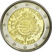 Finlande, Euro Coinage, 10th Anniversary, 2 Euro, 2012, SUP, Bi-Metallic, KM:178