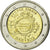 Zypern, 2 Euro, 10 ans de l'Euro, 2012, VZ, Bi-Metallic, KM:97