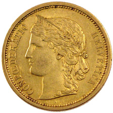 Svizzera, 20 Francs, 1883, BB+, Oro, KM:31.1