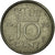 Munten, Nederland, Juliana, 10 Cents, 1976, FR+, Nickel, KM:182