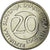 Moneda, Eslovenia, 20 Tolarjev, 2003, Kremnica, MBC, Cobre - níquel, KM:51