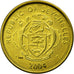 Moeda, Seicheles, Cent, 2004, British Royal Mint, MS(63), Latão, KM:46.2