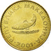 Moneta, Macedonia, 2 Denari, 2001, AU(55-58), Mosiądz, KM:3