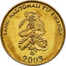 Moeda, Ruanda, 5 Francs, 2003, AU(55-58), Aço Cromado a Latão, KM:23
