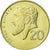 Munten, Cyprus, 20 Cents, 2001, PR, Nickel-brass, KM:62.2