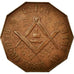 France, Token, Masonic, AU(55-58), Copper, Labouret:274