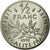 Moneta, Francja, Semeuse, 1/2 Franc, 1992, MS(65-70), Nikiel, KM:931.2
