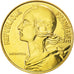 Vème République, 20 Centimes Marianne 1991 frappe médaille, KM 930