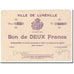 France, Lunéville, 2 Francs, 1914, Bon de Municipalité, SPL, Pirot:54-76