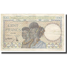 Banconote, Africa occidentale francese, 100 Francs, 1941, 1941-09-10, KM:23, MB