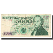 Nota, Polónia, 5000 Zlotych, 1982, 1982-06-01, KM:150a, EF(40-45)