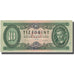 Banknot, Węgry, 10 Forint, 1969, 1969-06-30, KM:168b, VF(20-25)