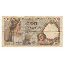 France, 100 Francs, Sully, 1939, V.4707, TB, Fayette:26.16, KM:94