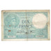 France, 10 Francs, Minerve, 1940, 1940-12-12, VF(30-35), Fayette:07.29, KM:84