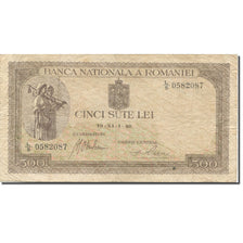 Banknot, Rumunia, 500 Lei, 1940, KM:51a, EF(40-45)