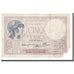 França, 5 Francs, Violet, 1940, 1940-12-26, VG(8-10), Fayette:04.18, KM:83