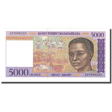 Billet, Madagascar, 5000 Francs = 1000 Ariary, 2004, KM:78a, NEUF