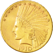 Moneda, Estados Unidos, Indian Head, $10, Eagle, 1910, U.S. Mint, San Francisco