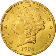 Monnaie, États-Unis, Liberty Head, $20, Double Eagle, 1904, U.S. Mint