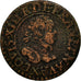 Moneta, Francja, Louis XIII, Double Tournois, 1615, Amiens, VF(20-25), Miedź