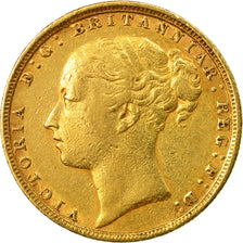 Munten, Groot Bretagne, Victoria, Sovereign, 1884, London, ZF, Goud, KM:752