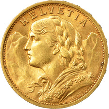 Münze, Schweiz, 20 Francs, 1902, Bern, VZ, Gold, KM:35.1