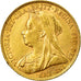 Munten, Groot Bretagne, Victoria, Sovereign, 1899, ZF+, Goud, KM:785